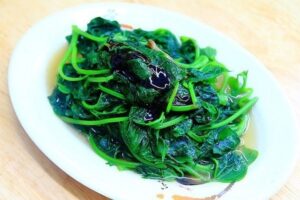 晚餐營養均衡燙青菜-地瓜葉